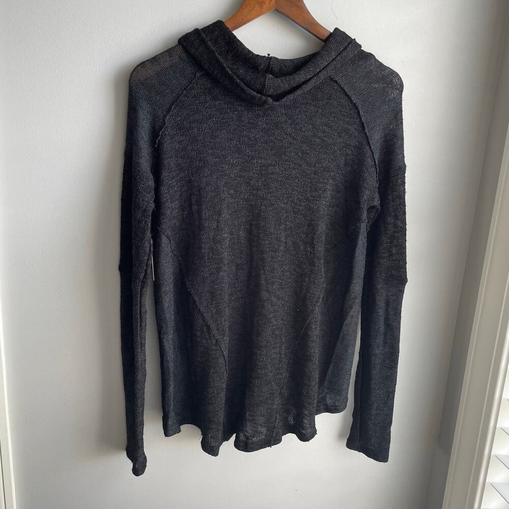 NWT Free People We The Free Beatnik Hacci Cowl Top Sweater Black size S - Picture 8 of 13